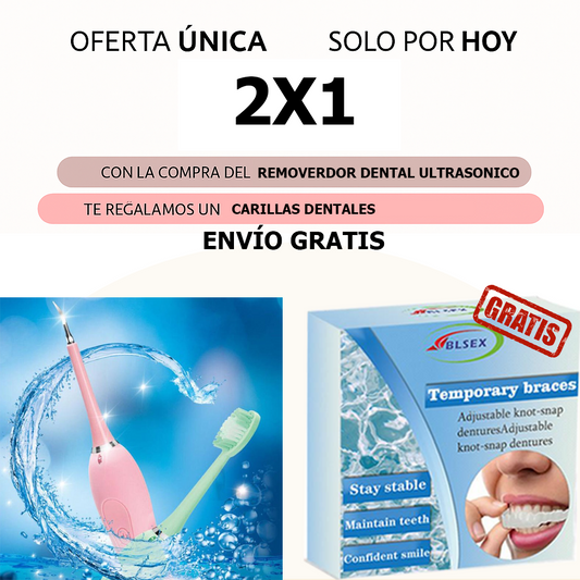 Oferta 2x1: Removedor Dental Ultrasónico SMILY + Carillas Dentales